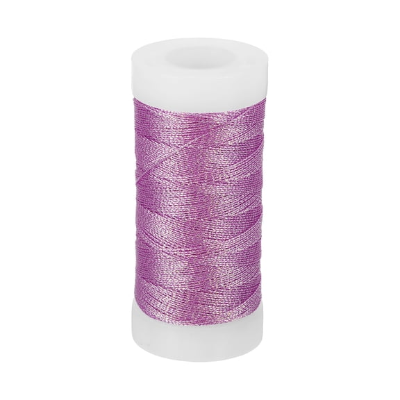 Uxcell Metallic Thread, Embroidery Thread for Sewing Machine Hand Embroidery DIY Crafts Hibiscus Purple