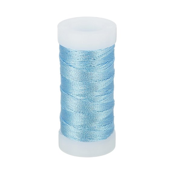 Uxcell Metallic Thread, Embroidery Thread for Sewing Machine Hand Embroidery DIY Crafts Lake Blue