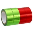 thumbnail image 1 of Uxcell Metallic Washi Tape 15mm x 5m, 4 Pack Art Tapes Washi Self-Adhesive Green, Red, 1 of 5