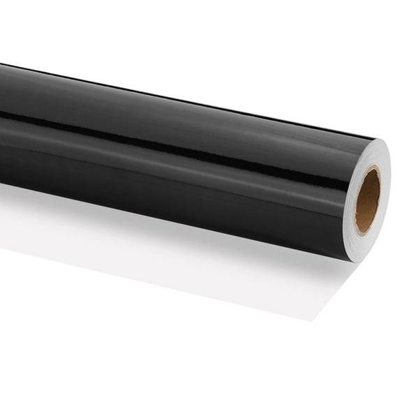Uxcell Metallic Wrapping Paper, 16 Inch x 800 Inch(65.6Ft)Packing Paper Black