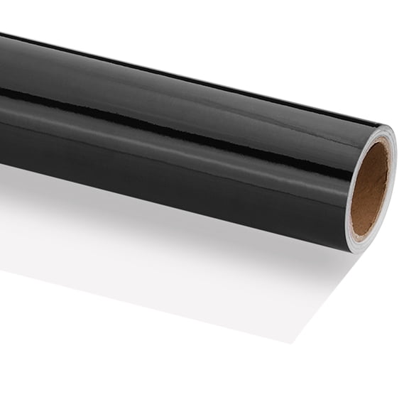 Uxcell Metallic Wrapping Paper, 18 Inch x 200 Inch(16.4Ft)Packing Paper Black
