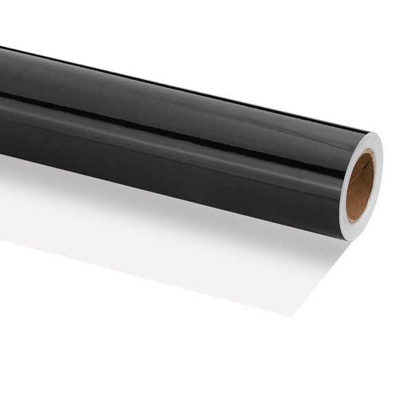Uxcell Metallic Wrapping Paper, 18 Inch x 400 Inch(32.8Ft)Packing Paper Black