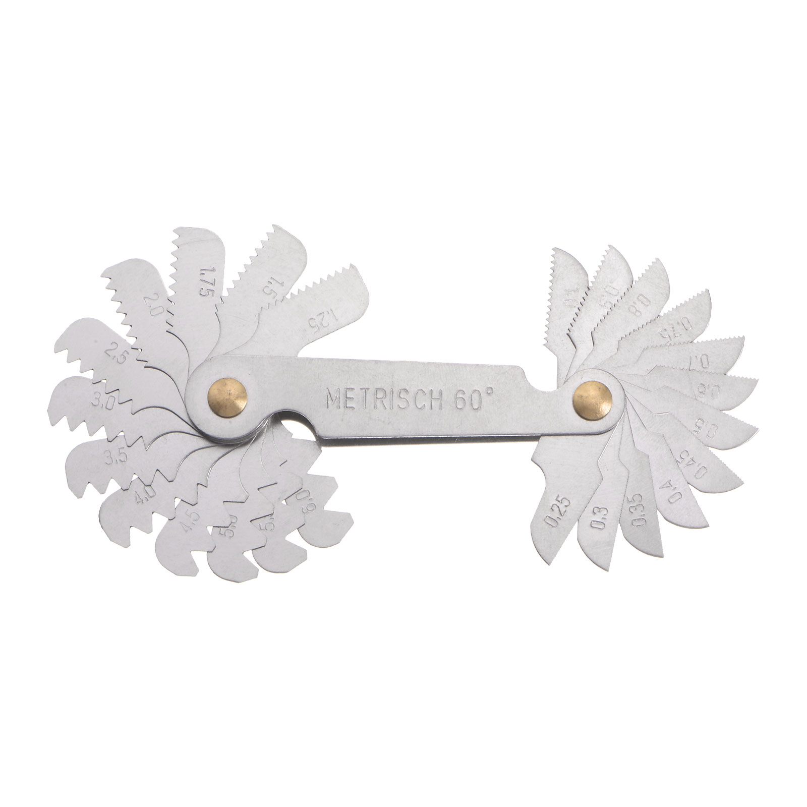 Uxcell Metric 0.256.0 Screw Thread Pitch Gauge Tool Pitch Caliper Measuring Tool