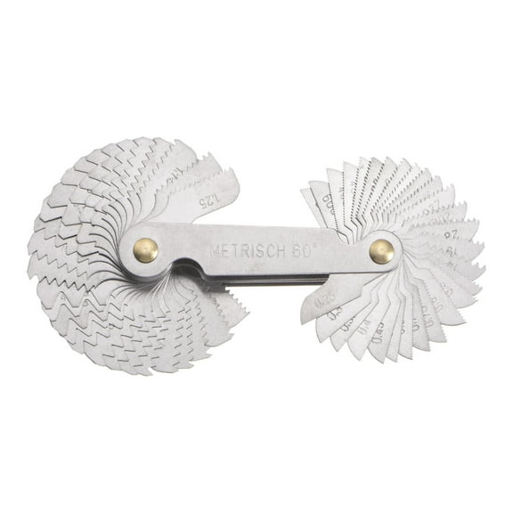 Uxcell Metric British Whitworth US Screw Thread Pitch Gauge Tool Pitch Cutting Gauge Caliper Measuring Tool