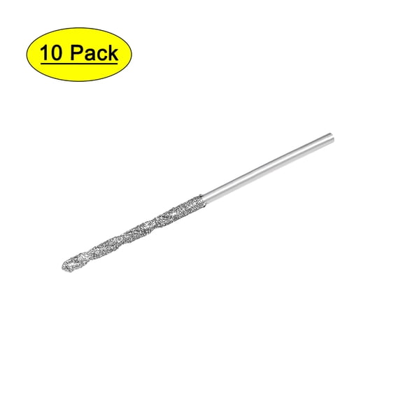 Uxcell Metric Coated Twist Drill Bit Diamond  High Speed Steel Silver Tone 10pcs 1.2mm