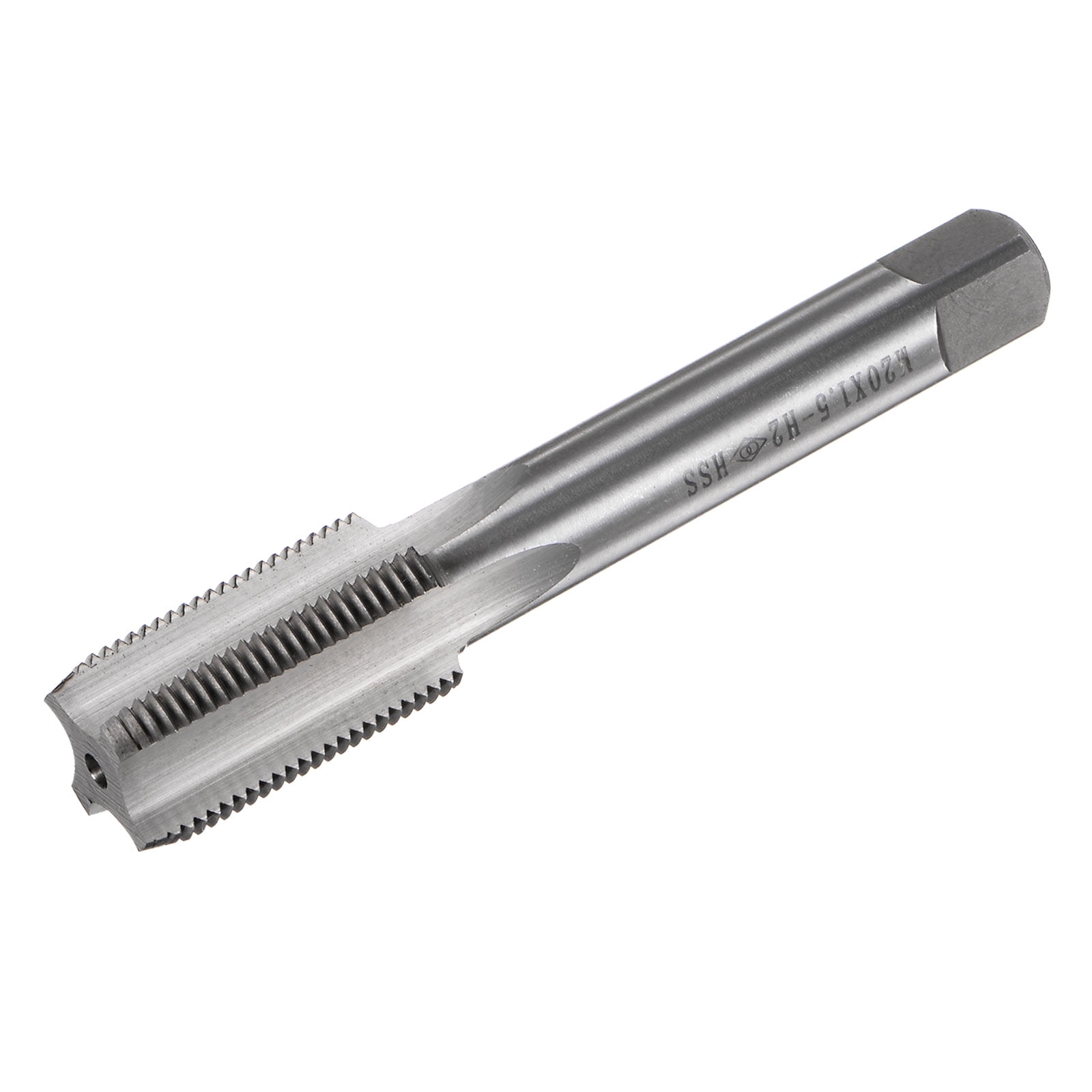 Uxcell Metric Machine Tap M20 x 1.5 4 Straight Flutes High Speed Steel ...