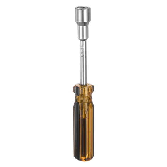 Uxcell Metric Nut Driver 11mm Non-Magnetic 6 Point Hexagon Socket Wrench Screwdriver with Anti-Slip Handle