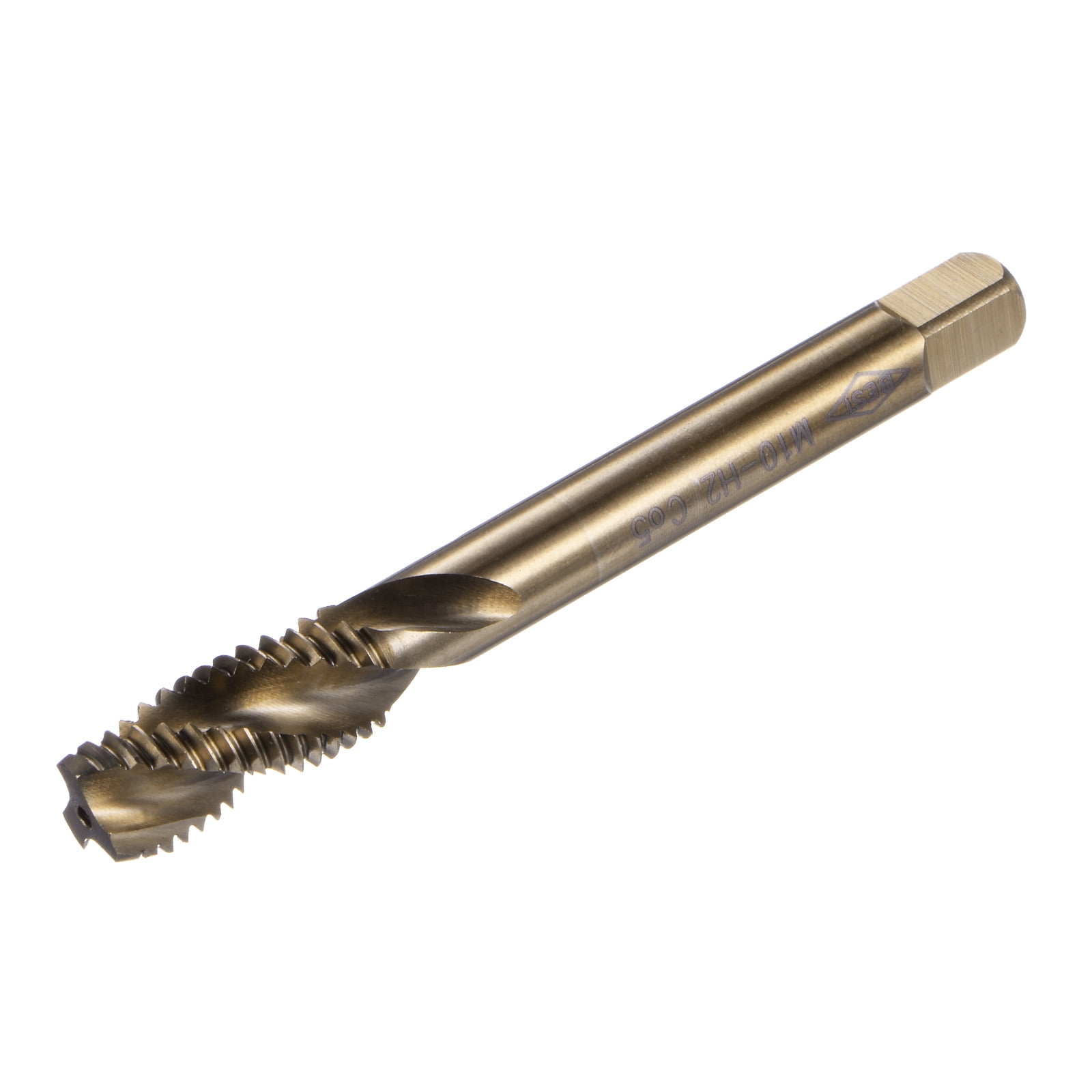 Uxcell Metric Spiral Flute Thread Taps M10 x 1.5 H2 HSS-CO Screw ...