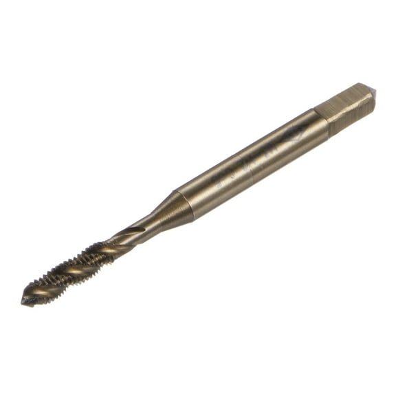 Uxcell Metric Spiral Flute Thread Taps M3 x 0.5 H2 HSS-CO Screw Threading Tap Tapping Tools