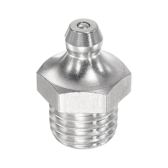 Uxcell Metric Stainless Steel Straight Hydraulic Grease Fitting M12 x 1.5mm Thread