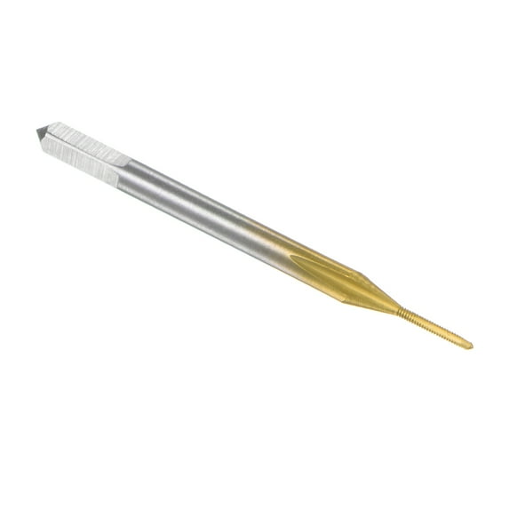 Uxcell Metric Tap M0.8 x 0.2 H2 Right Hand Thread Plug Ti-coated for Threading Tapping