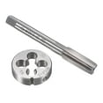 thumbnail image 1 of Uxcell Metric Tap and Die Set Machine Thread Screw Tap with Round Die M10 x 1mm, 1 of 6