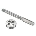 thumbnail image 1 of Uxcell Metric Tap and Die Set Machine Thread Screw Tap with Round Die M8 x 1mm, 1 of 6