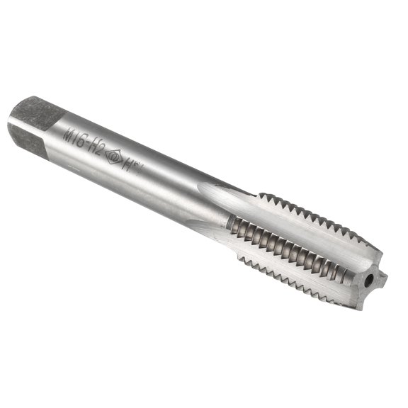 Uxcell Metric Taps M16 Pitch H2 Right Hand Thread Plug Tap HSS for Drill DIY