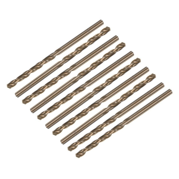 Uxcell Metric Twist Drill Bit 3mm Drilling Dia HSS Cobalt Round Shank 10packs