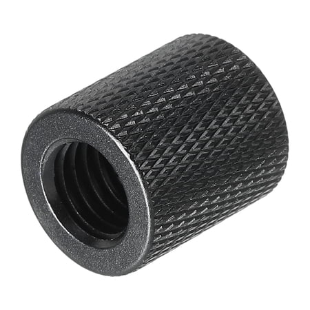 Uxcell Mic Stand Adapter 1/4 Female to M10 Thread Female Camera Screw Thread Adapter for Microphone Tripod Stand Black