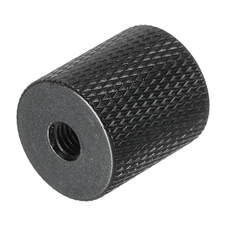 Uxcell Mic Stand Adapter 1/4 Female to M5 Thread Female Camera Screw Thread Adapter for Microphone Tripod Stand Black