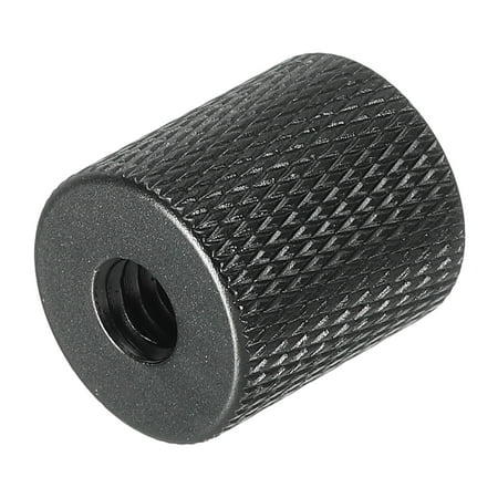 Uxcell Mic Stand Adapter 1/4 Female to M8 Thread Female Camera Screw Thread Adapter for Microphone Tripod Stand Black