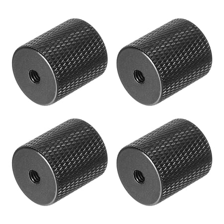 Uxcell Mic Stand Adapter 1/4 to M4 Female Camera Screw Thread Adapter for Microphone Tripod Stand Black 4 Pack
