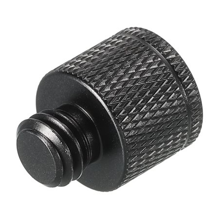 Uxcell Mic Stand Adapter M6 Female x 3/8 Male Camera Screw Thread Adapter for Microphone Tripod Stand Black