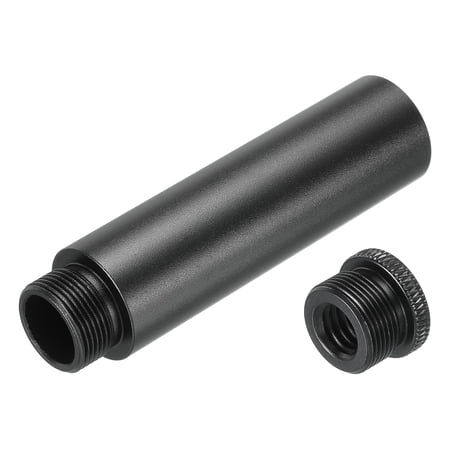 Uxcell Mic Stand Extension Tube 5/8 Thread Microphone Extension Rod with 3/8 Female x 5/8 Male Mic Stand Adapter 1 Set