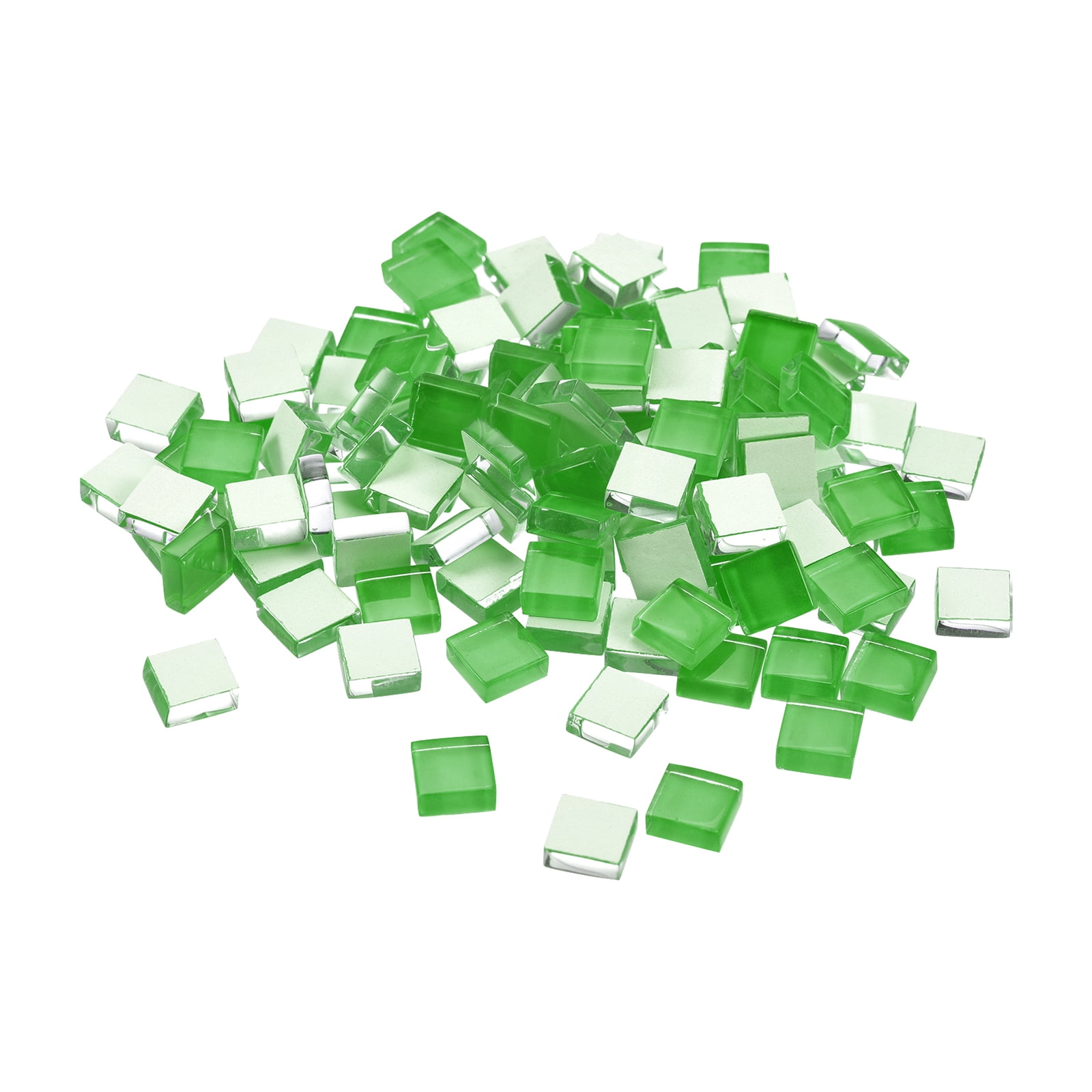 Uxcell Micro Glass Tiny Mini Mosaic Tile Green 440 Pack