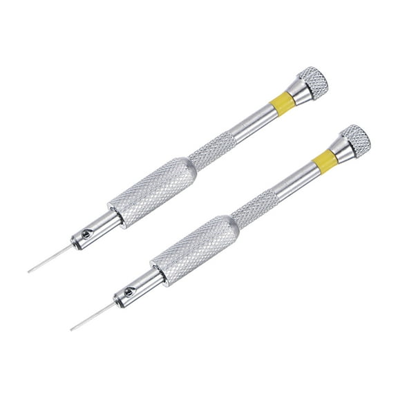 Uxcell Micro Precision Screwdriver, 0.8mm Flat Head for Watch Eyeglasses Electronics Repair 2 Pack