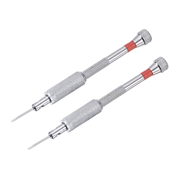 Uxcell Micro Precision Screwdriver, 1.2mm Flat Head for Watch Eyeglasses Electronics Repair 2 Pack