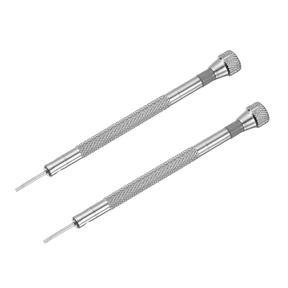 Uxcell Micro Precision Screwdriver, 1.4mm Slotted Head for Watch Eyeglasses Electronics Repair 2 Pack