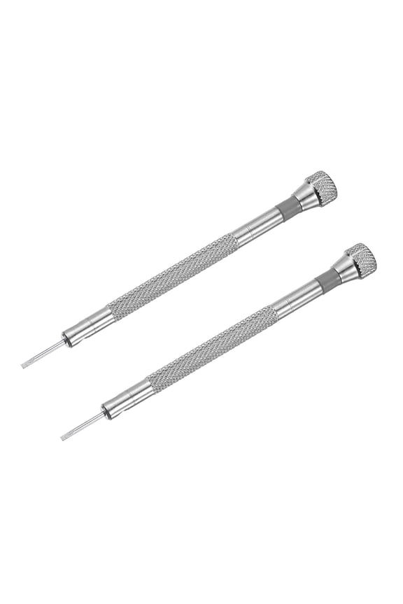 Micro Precision Screwdriver, 1.4mm Slotted Head for Watch Eyeglasses Electronics Repair 2 Pack