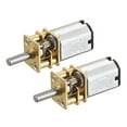 thumbnail image 1 of Uxcell Micro Speed Reduction Gear Motor,DC 6V 1300RPM with Full Metal Gearbox Pack of 2, 1 of 7