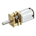 thumbnail image 1 of Uxcell Micro Speed Reduction Gear Motor, DC 6V 400RPM with Full Metal Gearbox, 1 of 7
