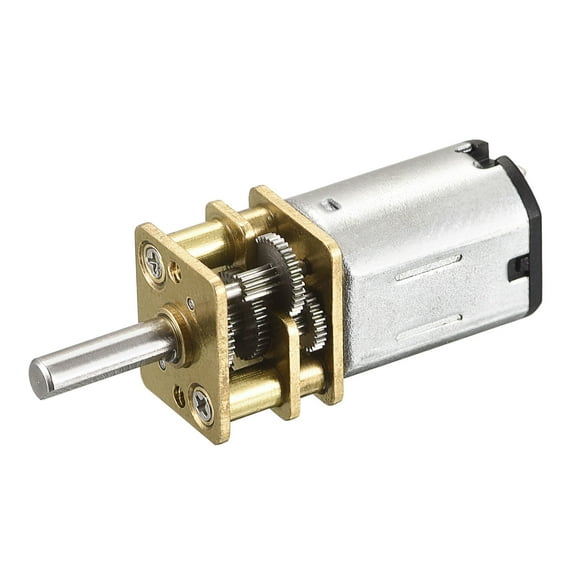Uxcell Micro Speed Reduction Gear Motor, DC 6V 40RPM with Full Metal Gearbox