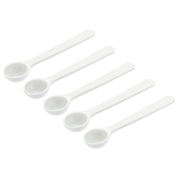 Uxcell Micro Spoons 1 Gram Measuring Scoop Plastic Round Bottom Mini Spoon 15 Pack