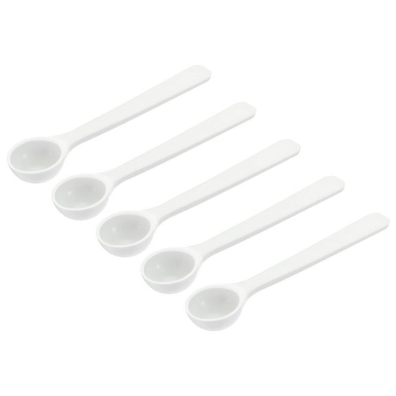 Uxcell Micro Spoons 1 Gram Measuring Scoop Plastic Round Bottom Mini Spoon 15 Pack