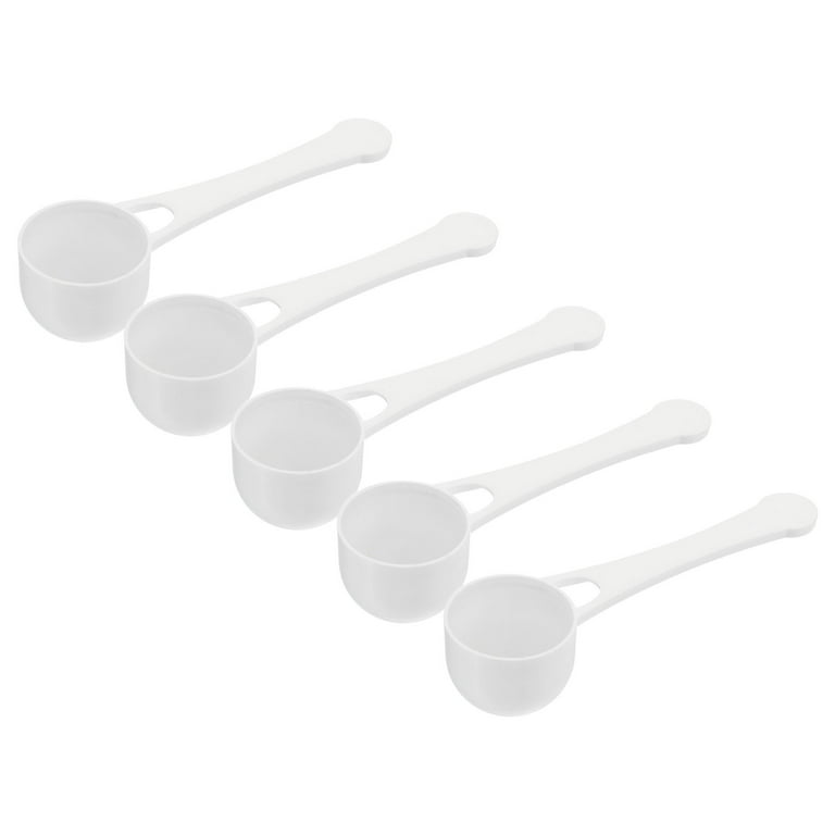 Uxcell Micro Spoons 5 Gram Measuring Scoop Plastic Round Bottom