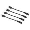 thumbnail image 1 of Uxcell Micro USB to DC Extension Cable Male to Female Extension Power Cords for Fans LED Strips Black 4 Pack, 1 of 4