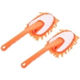 thumbnail image 1 of Uxcell Microfiber Chenille Duster Washable Cleaning Brush Dusting Tool Orange, 2 Count, 1 of 5