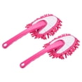 thumbnail image 1 of Uxcell Microfiber Chenille Duster Washable Cleaning Brush Dusting Tool Red, 2 Count, 1 of 5