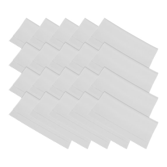 Unique Bargains Microfiber Cleaning Cloth 6' x 6' Soft for Camera Lens in Individual Vinyl Pouch, Grey 20 Pack