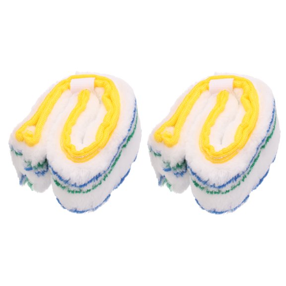 Uxcell Microfiber Scrubber Replacement Head for Window Glass Marble Home Bathroom Blue/Green in 9.84