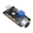 thumbnail image 1 of Uxcell Microphone Sound Sensor Voice Detector Module with Analog Out for DIY Projects Black 1pcs, 1 of 2