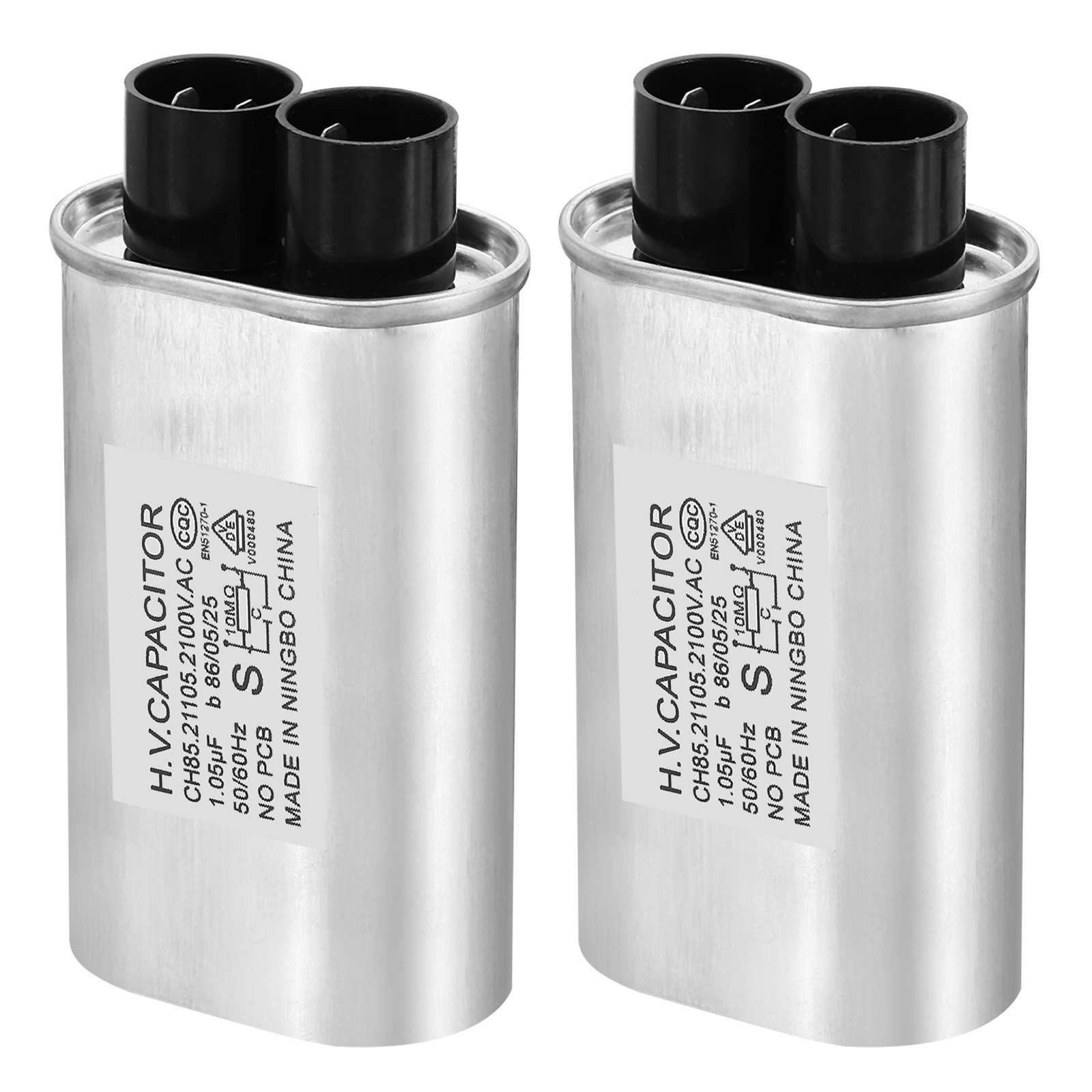 Uxcell Microwave Capacitor, 2 Pack 1.05uF AC 2100V High Voltage
