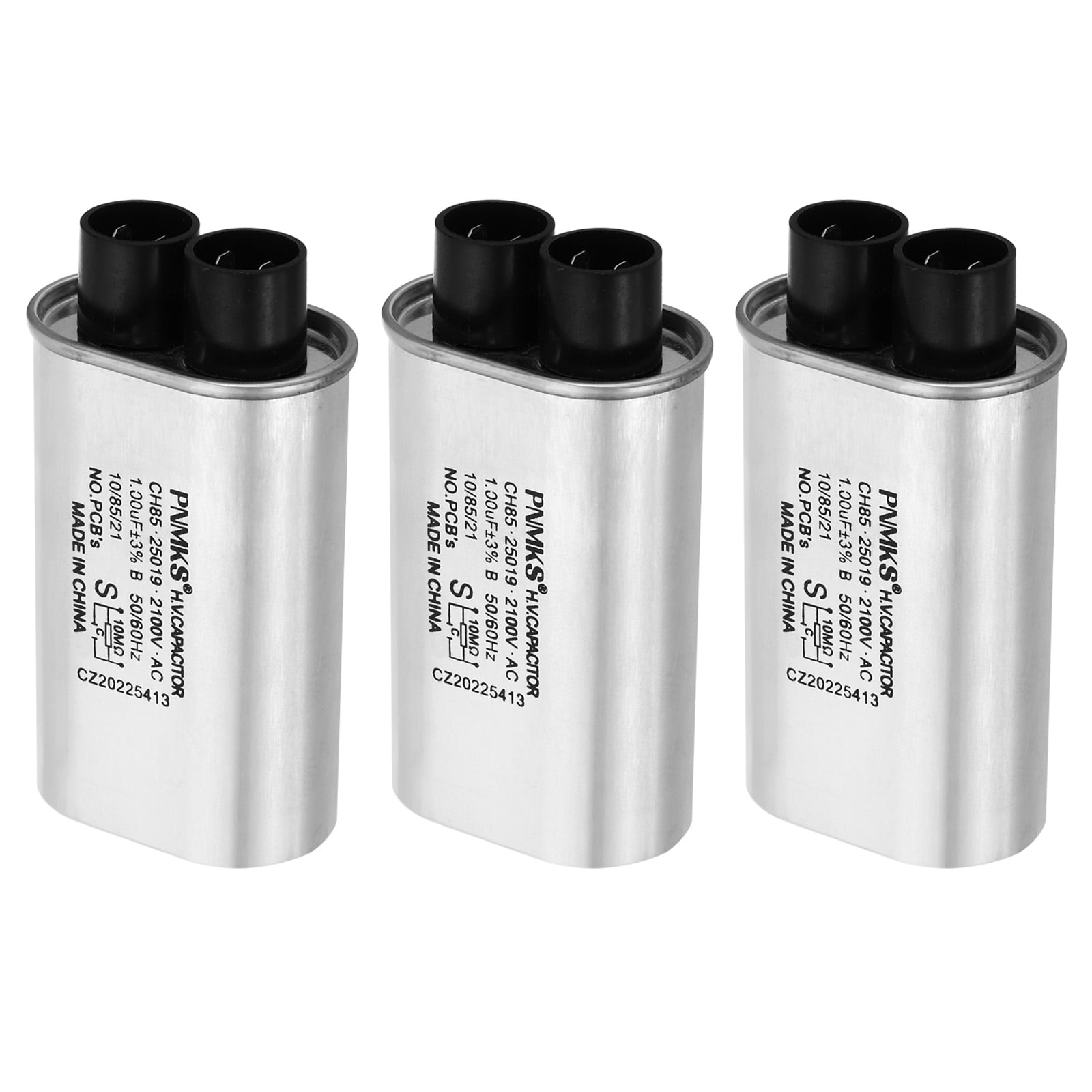Uxcell Microwave Capacitor, 3 Pack 1uF AC 2100V High Voltage Capacitor