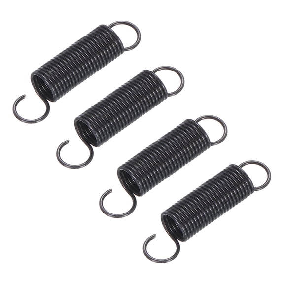 Uxcell Microwave Oven Door Spring Universal Latch Spring Aluminum 5.5x25MM Compatible for Oven Stove Black 4PCS