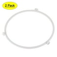 thumbnail image 1 of Uxcell Microwave Oven Glass Turntable Support Circle Fittings Roller Bracket White 2 Pcs, 1 of 6