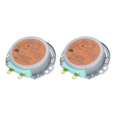 Uxcell Microwave Oven Turntable Motor Universal Synchronous Motor SSM16HR AC21V 2.5/3 RPM 2PCS