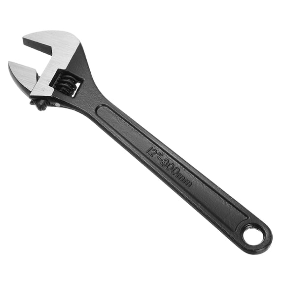 Uxcell Mini Adjustable Wrench 12" Tiny Spanner Keychain Hand Knurl Tool Black