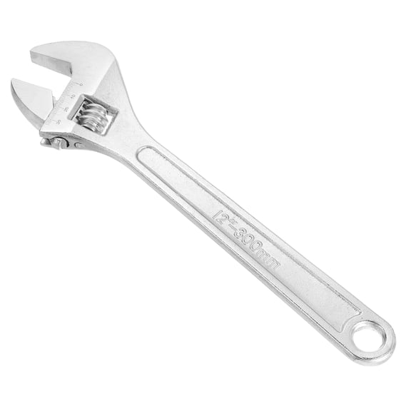 Uxcell Mini Adjustable Wrench 12" Tiny Spanner Keychain Hand Knurl Tool Silver