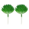 thumbnail image 1 of Uxcell Mini Artificial Succulents Unpotted Faux Succulent Picks Fake Succulent Plants Green 2 Pack, 1 of 5